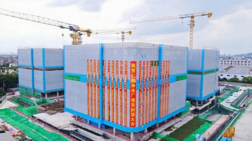 【一线投影】杭州仁和净水厂项目主体结构全面封顶